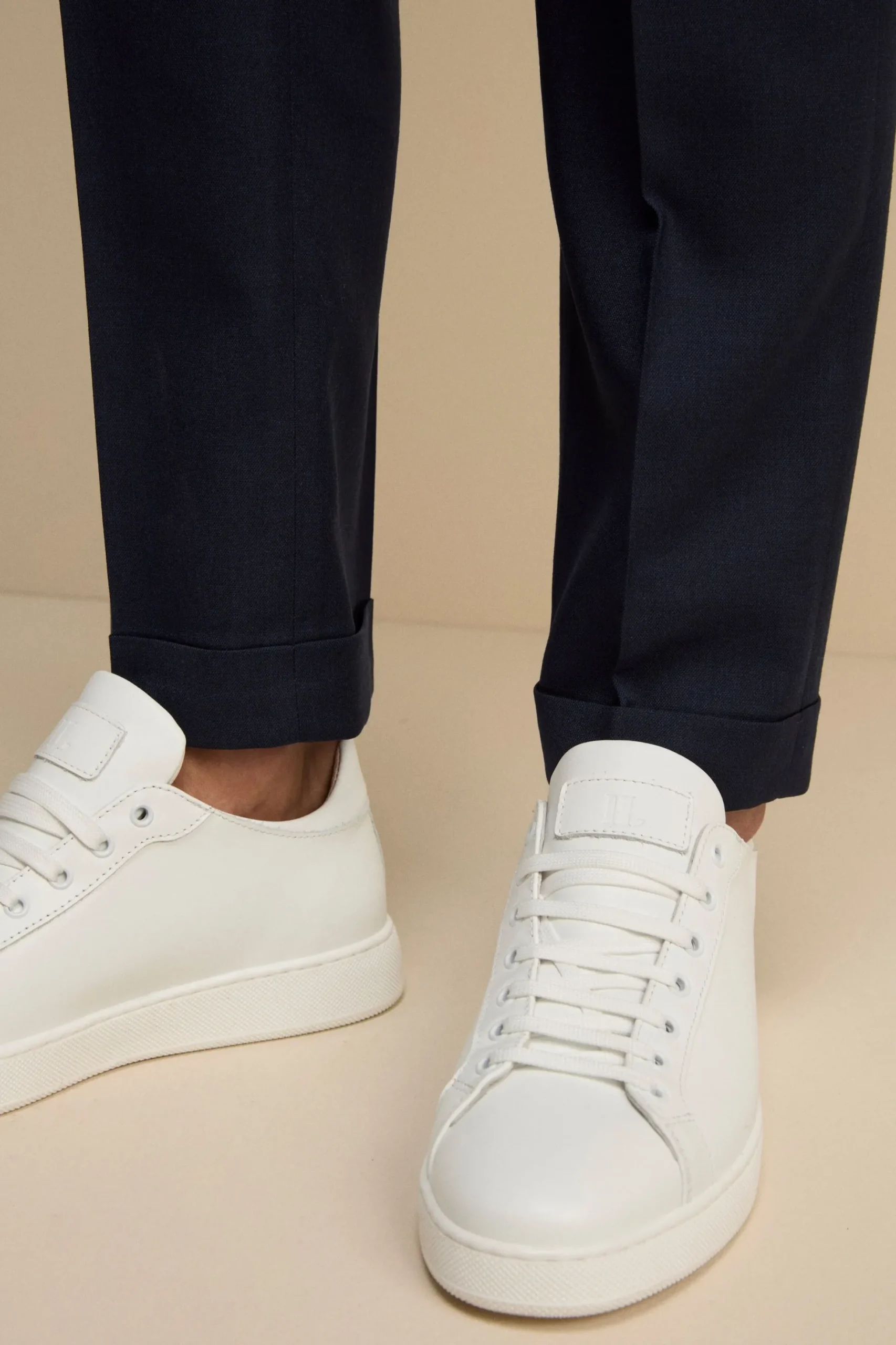 Sneakers Basse in Pelle - BIANCO