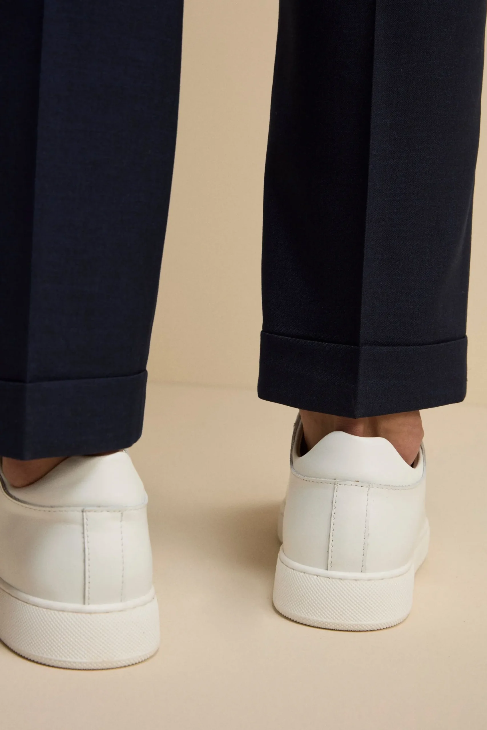 Sneakers Basse in Pelle - BIANCO