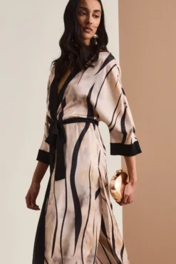 Spolverino Kimono Lungo con Cintura - FANT. ORO
