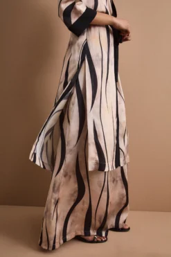 Spolverino Kimono Lungo con Cintura - FANT. ORO
