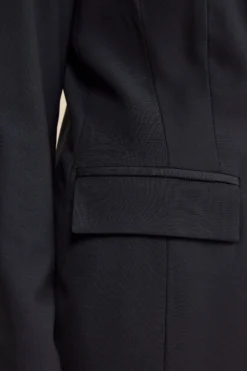 Tailleur Foderato Monopetto in Lana Vergine - BLU