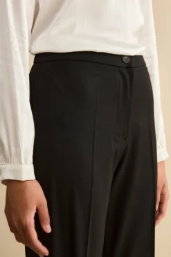 Tailleur Monopetto con Revers Classico in Lana Vergine - NERO