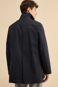 Trench Impermeabile con Pettorina - BLU