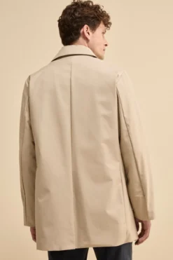 Trench Impermeabile con Pettorina - BEIGE