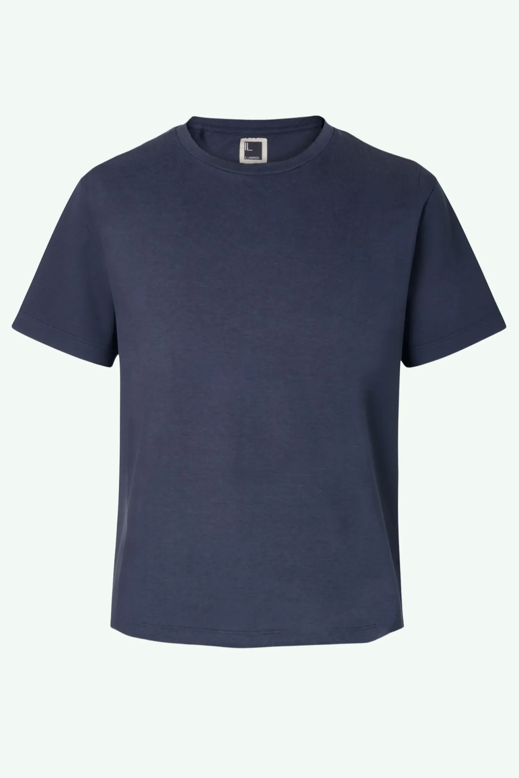 T-Shirt Girocollo in Jersey di Cotone - BLU