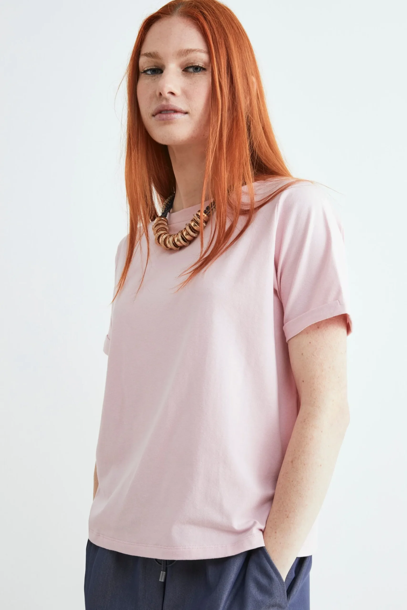 T-shirt in cotone - ROSA