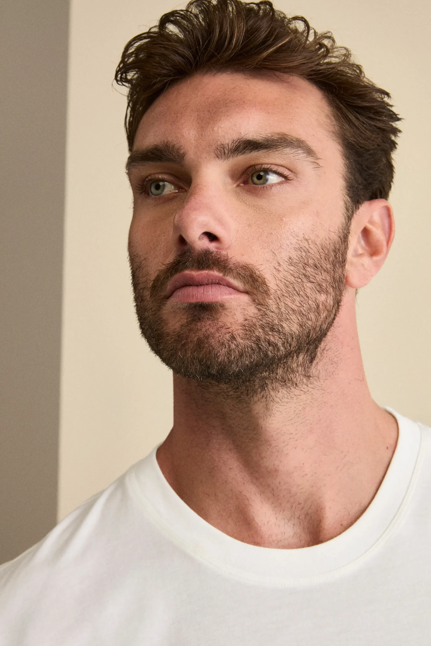 T-Shirt in Misto Cotone e Bambù - BIANCO