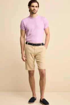 T-Shirt Rasata in Cotone Crêpe - LILLA