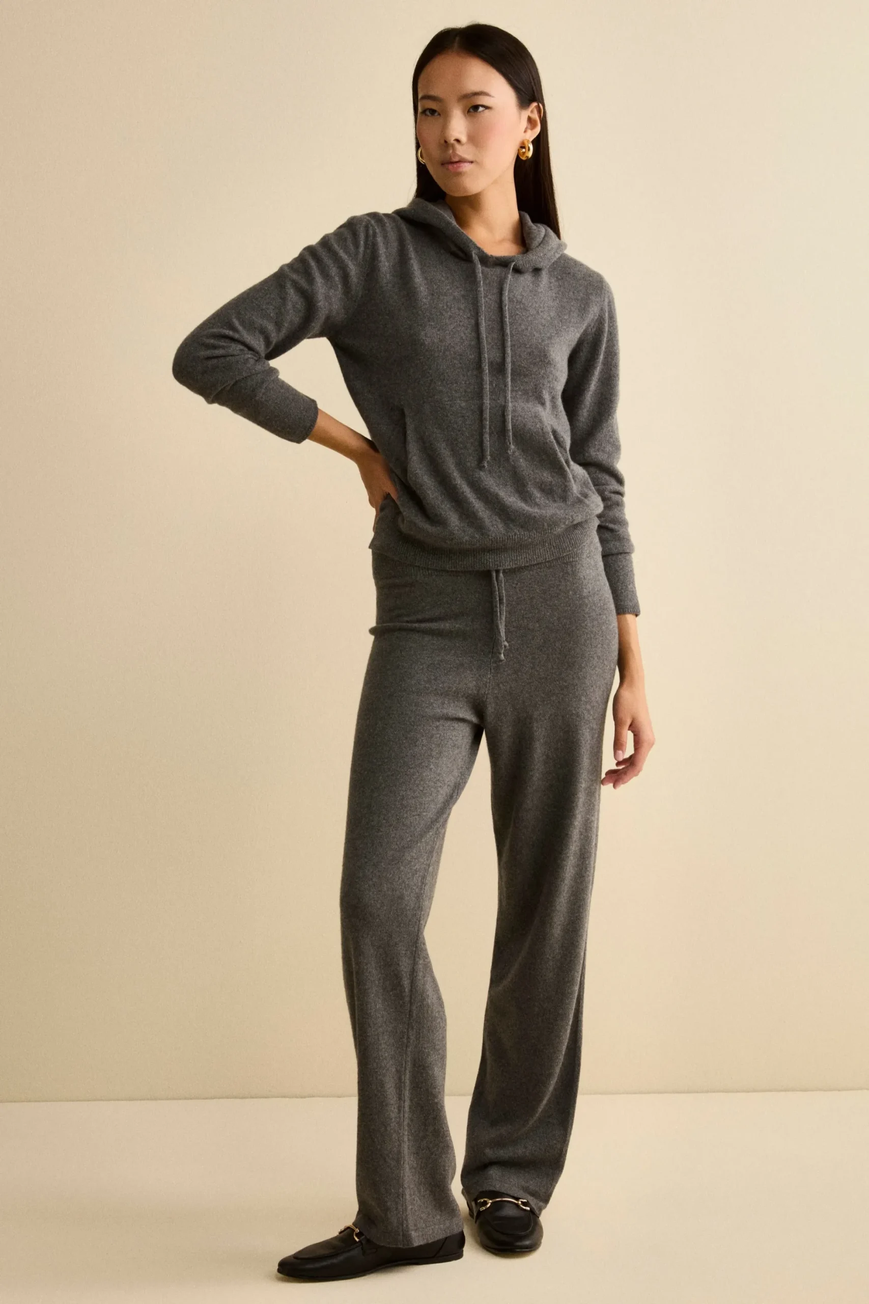 Tuta Morbida in cashmere - GRIGIO